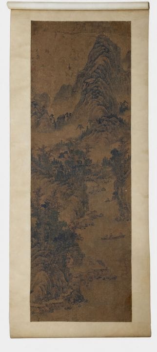 Attribué à Guan Si (1552-1632), Paysage
Encre sur 
