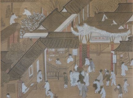 Estampe peinte à la main, Chine, XIXe siècle
Repré