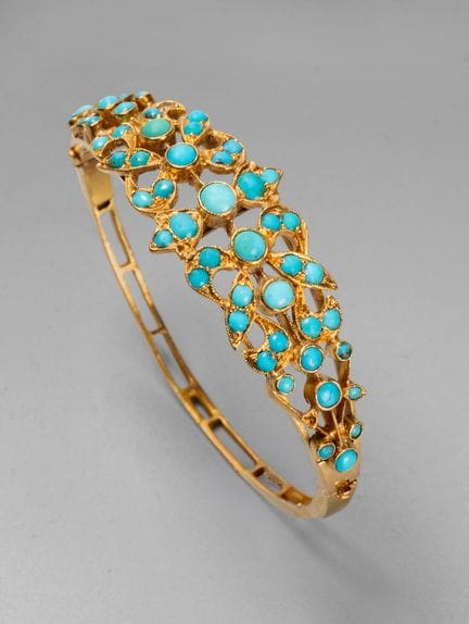 Bracelet-manchette Regina Basha en or jaune 18 car
