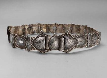 Ceinture ottomane en argent et niello, Arménie, fi