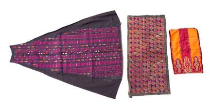Trois broderies, Palestine, début du XXe siècle
En