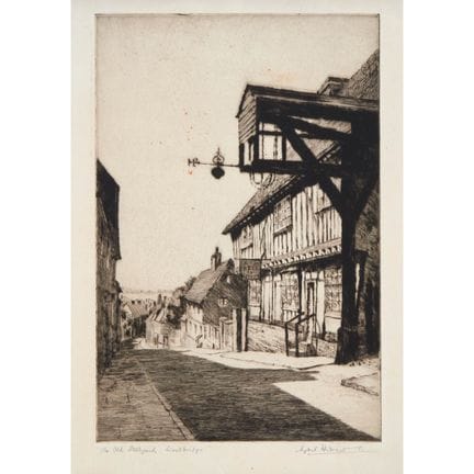 Sybil Andrews (1898-1992), THE OLD STEELYARD, WOOD