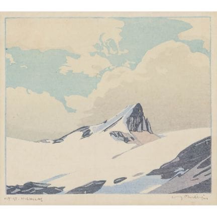 沃尔特·约瑟夫·菲利普斯（1884-1963），《圣尼古拉斯》，1940年，视图 4.75 x 5.