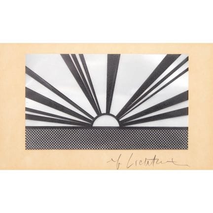 罗伊·利希滕斯坦（1923-1997），《旭日公告》，约 1967年 [C. 54-6]，艺术家在裱