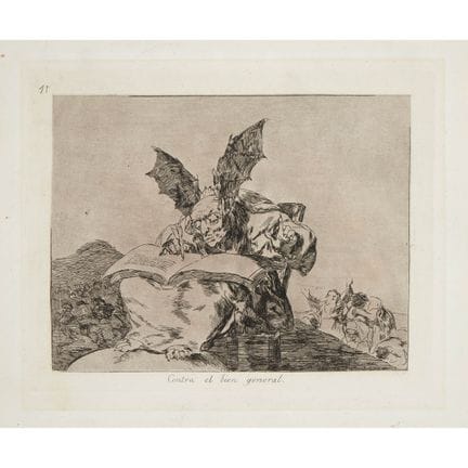 弗朗西斯科·何塞·德·戈雅·伊·卢西恩特斯（1746-1828），《反对公共利益》（CONTRA E