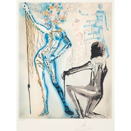 萨尔瓦多·达利（1904-1989），《花之芭蕾》，1980年 [F. 80-6]，签名并编号为35