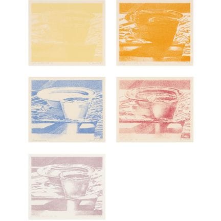 玛丽·普拉特，RCA（1935-2018），《果冻的五张试印版》，1978年，每幅图像尺寸为6.9 
