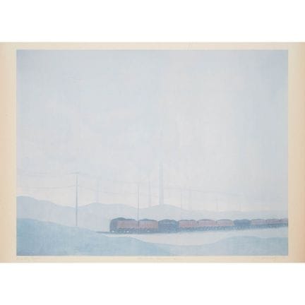 Kim Ondaatje (b. 1928), INCO SLAG TRAIN, 1973, 16 