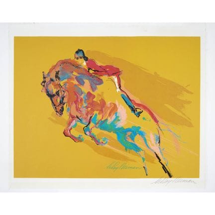 勒罗伊·尼曼（1921-2012），《障碍赛骑手》，约1975年，签名，画纸尺寸 22.2 x 28