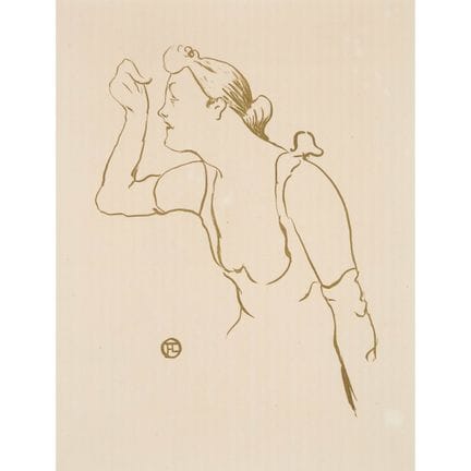 据亨利·德·图卢兹-洛特雷克（1864-1901）原作，作品名为《来自咖啡音乐厅的保拉·布雷比翁》，