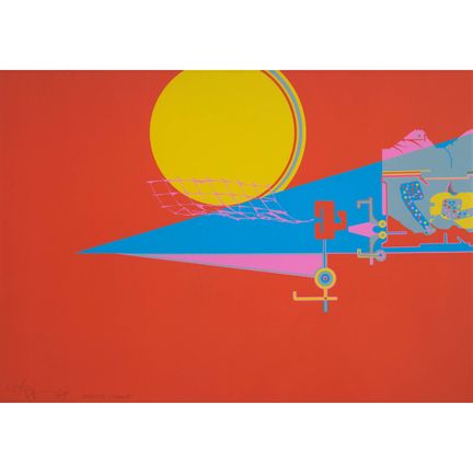 Harold Town (1924-1990), MOON NET, 1969, sight 28 