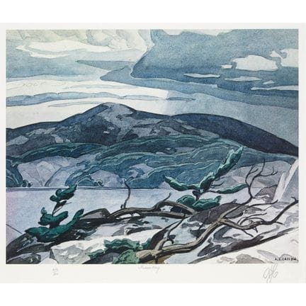 阿尔弗雷德·约瑟夫（A.J.）·卡森，OSA，PRCA（1898-1992），《弗雷泽湾》版画，9 