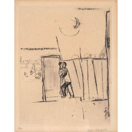 马克·夏加尔（1887-1985），第14幅版画，选自《我的生活》，1922年 [C. BOOKS 