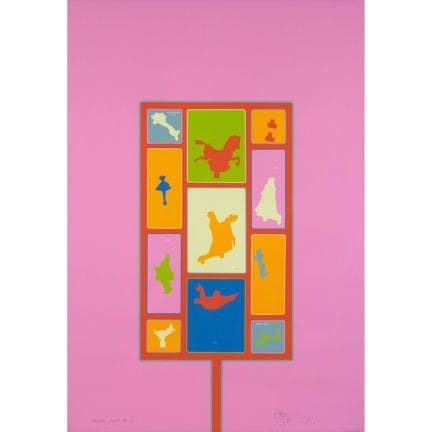 哈罗德·汤恩（1924-1990），《儿童拳击赛》，1971年，画幅尺寸 40 x 28 英寸 — 