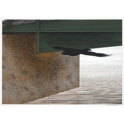 大卫·亚历山大（亚历克斯）·科尔维尔（1920-2013），《桥与乌鸦》，1993年，13.25 x