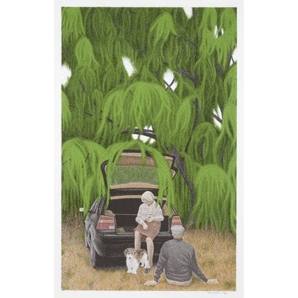大卫·亚历山大（亚历克斯）·科尔维尔（1920-2013），《柳树》，2002年，27.5 x 17