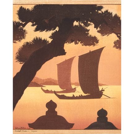 Lilian May Miller (1895-1943), SAMPANS AT SUNSET, 