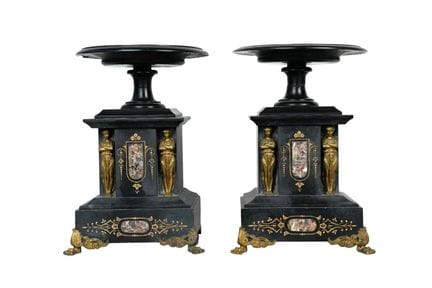 Pair of Napoleon III goblets, 19th century. Crafte