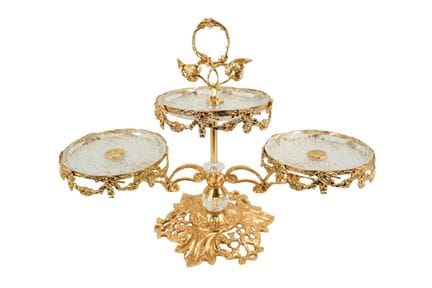 Dessert stand, 20th century. Made of a combination