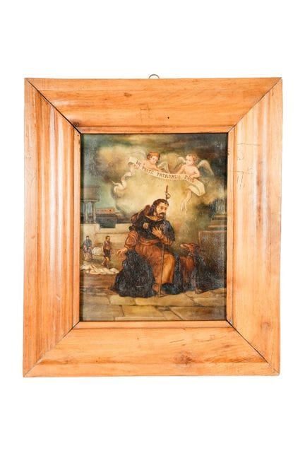 Spanish School, late 18th century. Saint Roch as t