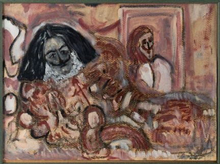 CONTEMPORARY SCHOOL. Velázquez reclining. Pastel o