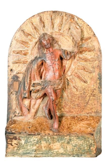 Tabernacle door, 18th century. Resurrection of Chr
