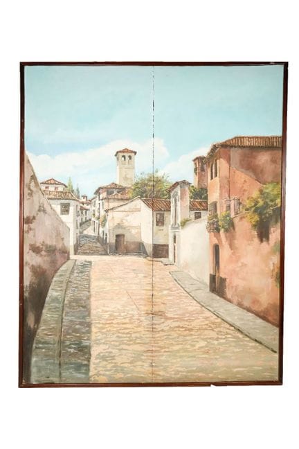 NICOLÁS BERMÚDEZ. Landscape with a Tower, possibly