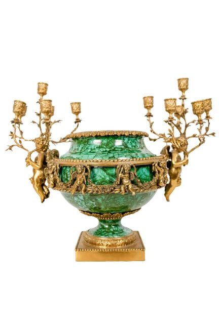 Centerpiece with chandelier, 20th century. Made of