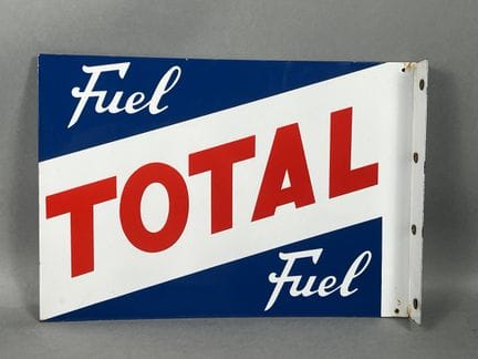 [AUTOMOBILIA]. Plaque publicitaire en tôle émaillé