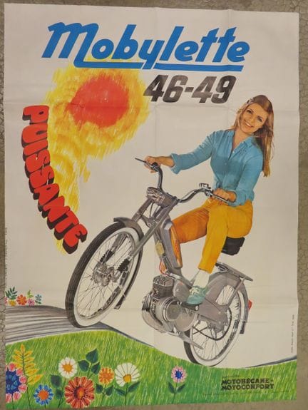 [DEUX-ROUES]. Affiche publicitaire pour la mobylet