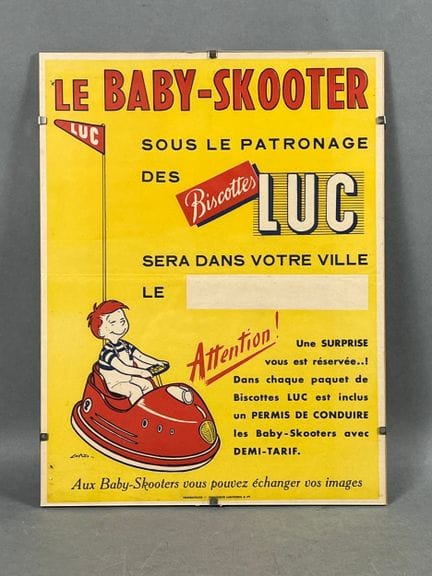 [DEUX-ROUES]. Petite affiche publicitaire pour le 