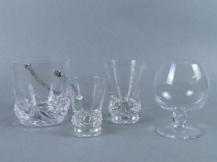 DAUM France. Partie de service de verres, modèle "