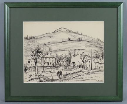 Léon HUSSON (1898-1983), Lorraine. Le petit mont d