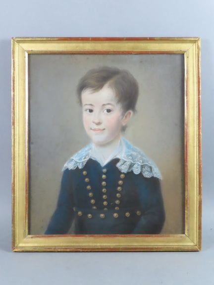Ecole française du XIXe siècle. Portrait de jeune 