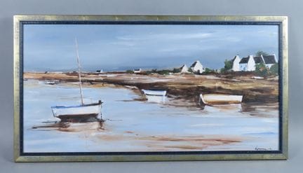 LEPENNEC (XXe siècle). Marée basse en Bretagne. Ac