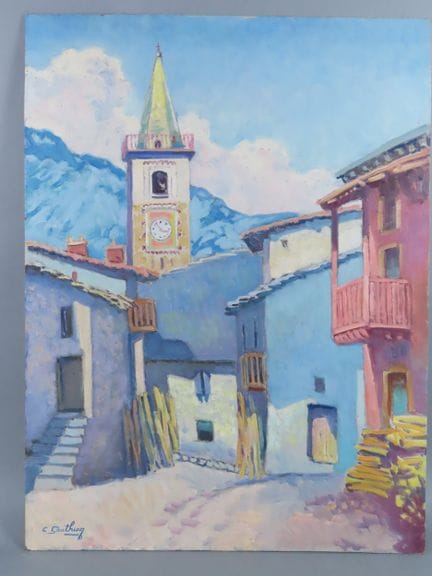 Camille GAUTHIER (1870-1963), Lorraine. Vue d'un c