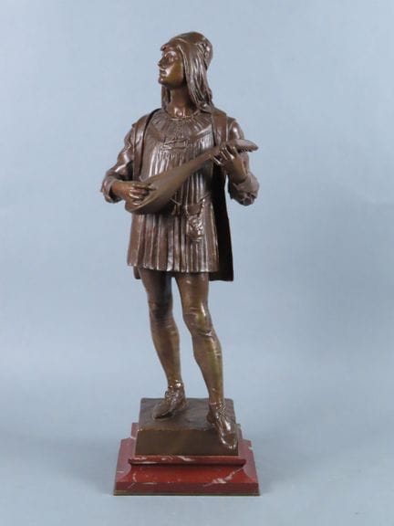 Eugène MARIOTON (1857-1933). La Sérénade. Grand br