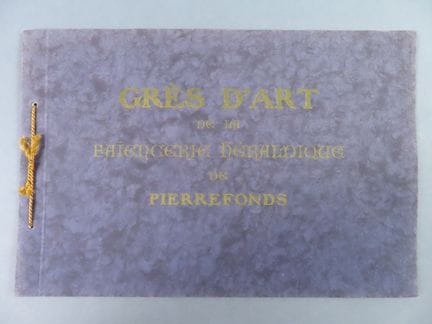PIERREFONDS (céramiques). Rare catalogue des grès 