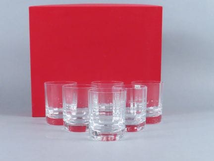 BACCARAT, Lorraine. Coffret renfermant 6 verres à 