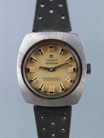 TISSOT, Switzerland. Astrolon. Rare wristwatch wit