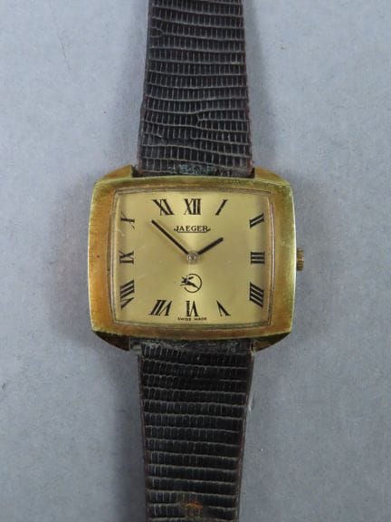 JAEGER, Switzerland. Ferodo. Wristwatch with a gol