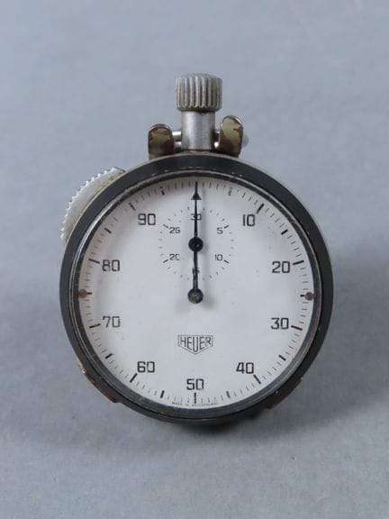 HEUER, Switzerland. Interesting metal laboratory s
