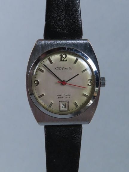 KODY, France. Kodymatic. Wristwatch with a chrome-
