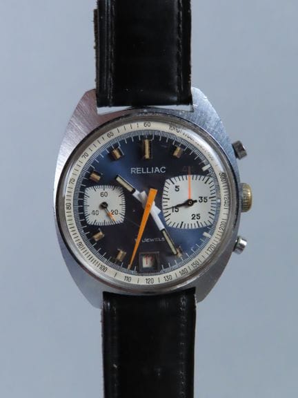 RELLIAC, France. A handsome chronograph with a chr