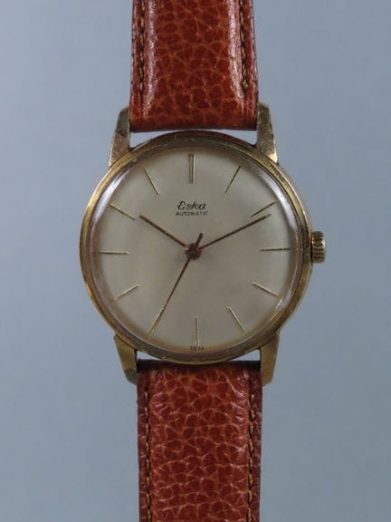 ESKA, Switzerland. Automatic. Wristwatch with a go