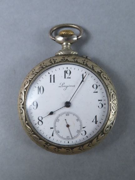 LONGINES, Switzerland. Superb nickel-silver pocket