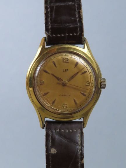 LIP, Besançon (France). Wristwatch with a gold-pla