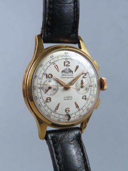 PHILIPPE, France. Precision Chronograph (Incabloc)