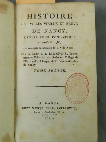LIONNOIS (J.J.). Histoire des villes vieille et ne