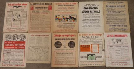 [MILITARIA – PLAKATE]. Sammlung von 10 Propagandap